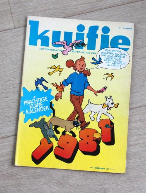 kuifje magazine n 1 06/01 1981 geen kalender, Boeken, Stripboeken, Gelezen, Meerdere stripboeken, Verzenden