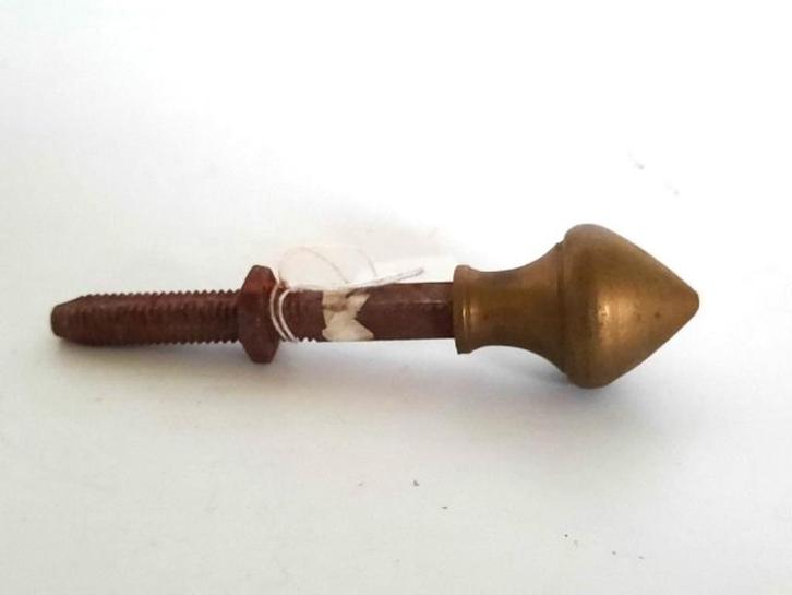 Antieke messing deurknop, Antiek en Kunst, Curiosa en Brocante, Ophalen