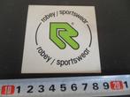 sticker ROBBY Sportswear, Ophalen, Zo goed als nieuw, Sticker