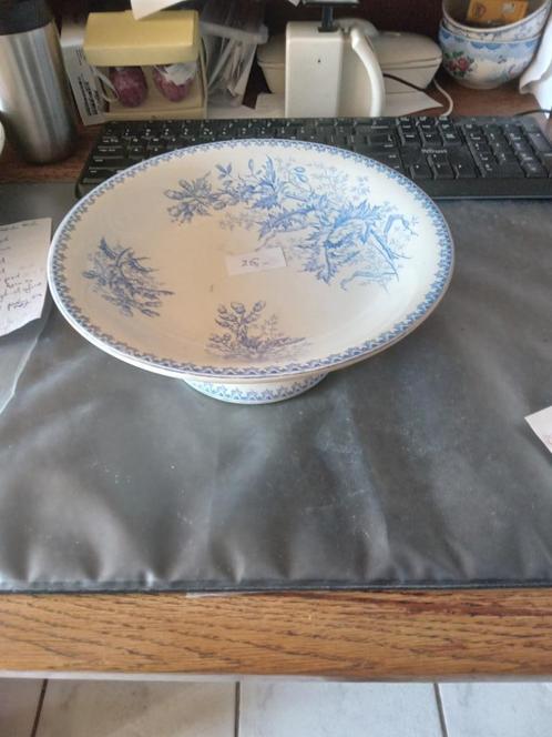 Prachtig schaaltje op voetje Societe Ceramique CHARDON, Antiek en Kunst, Antiek | Servies los, Ophalen of Verzenden