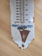 Vintage Emaille Thermometer met Maritiem Design, Antiek en Kunst, Antiek | Emaille, Ophalen of Verzenden
