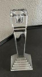 mooie Glazen Kandelaar, Overige materialen, Wit, Ophalen of Verzenden, Zo goed als nieuw