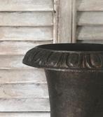 Franse gietijzeren Louvre vaas tuinvaas klassiek, Tuin en Terras, Tuinvazen, Ophalen of Verzenden, Gebruikt