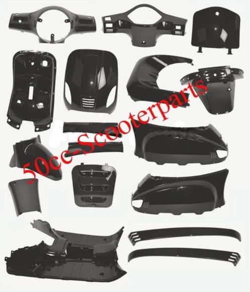 Kappenset zwart BTC Riva Turbho RL Vx 50 Touring GT50 78551, Motoren, Tuning en Styling, Ophalen of Verzenden