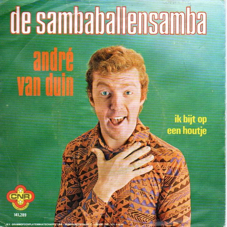 Andre van Duin - De Sambaballensamba, Cd's en Dvd's, Vinyl Singles, Zo goed als nieuw, Single, Nederlandstalig, 7 inch, Ophalen of Verzenden