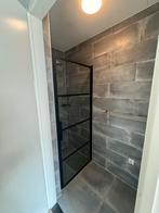 Stalen zwarte douchedeur met glas, Huis en Inrichting, Ophalen, Overige typen, Nieuw, 50 tot 100 cm