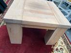 Stevige Massieve houten tafel. 60 x 60 x 40, 50 tot 100 cm, Ophalen of Verzenden, Zo goed als nieuw, Vierkant