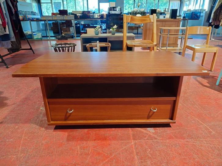 Salontafel, Huis en Inrichting, Tafels | Salontafels, Gebruikt, Minder dan 50 cm, 50 tot 100 cm, 50 tot 100 cm, Rechthoekig, Ophalen