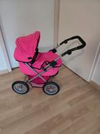 Roze Poppenwagen met Pop en Accessoires, Ophalen, Gebruikt, Babypop