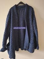 gehaakt vest 50-52, Ophalen of Verzenden, Zo goed als nieuw, Blauw, Trui of Vest