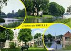 Groeten uit Brielle - 4 afb - 1989 gelopen, Verzamelen, Ansichtkaarten | Nederland, Ophalen of Verzenden, 1980 tot heden, Gelopen