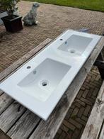 Nieuwe Keramische Dubbele Wastafel, Huis en Inrichting, Ophalen, 100 tot 150 cm, Nieuw, Minder dan 100 cm