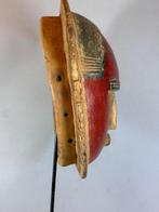 250934 Afrikaans rood Baule masker uit Iv. Coast., Ophalen of Verzenden