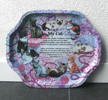 Dienblad My Cat gedicht kat poes kattenprint beschikbaar voor biedingen