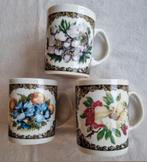 Jarolina Polen Poland vintage mokken roze kerstroos bloemen, Ophalen of Verzenden, Zo goed als nieuw, Overige stijlen, Kop(pen) en/of Schotel(s)