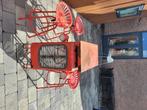 tractortafel incl. 3 barkrukken, Ophalen, Gebruikt, Rechthoekig, Metaal