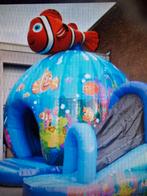 Te koop  disco springkussen  met discolichten en glijbaan, Hobby en Vrije tijd, Feestartikelen, Ophalen, Gebruikt, Info eslevents.nl