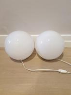 2 ronde witte lampen, Ophalen, Zo goed als nieuw, Minder dan 50 cm