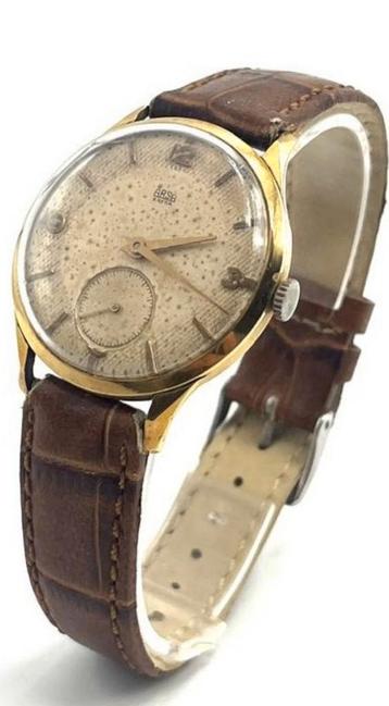 18k gouden Arsa horloge jaren 50 Swiss Made beschikbaar voor biedingen