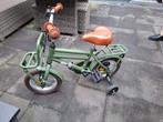 Nogan Mick legergroene 12 inch fiets met rekje voorop., Ophalen, Zo goed als nieuw, Minder dan 16 inch