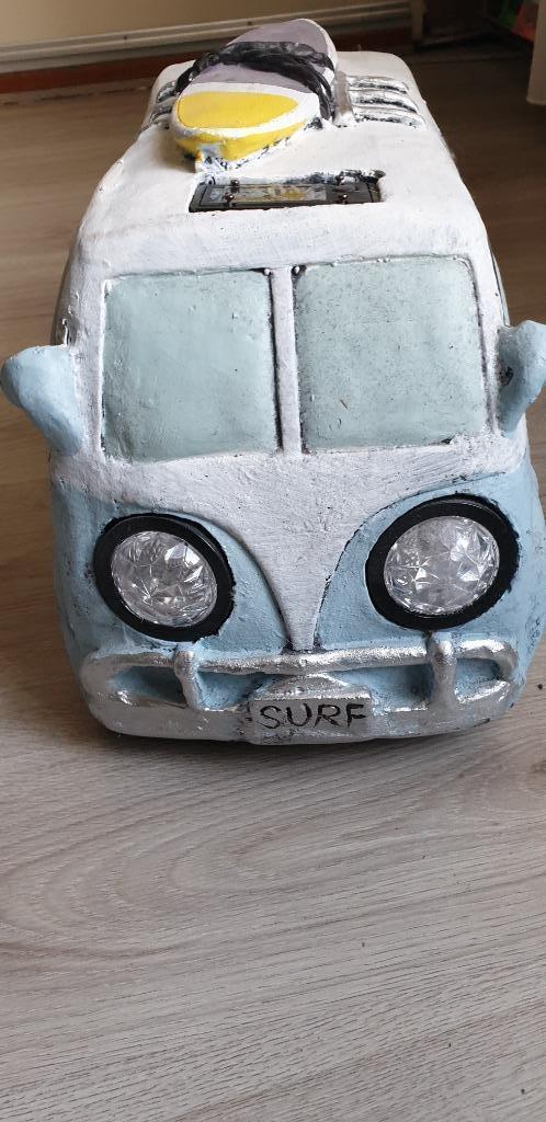 solar verlichting t1 vw bus met surfplank nieuw, Huis en Inrichting, Woonaccessoires | Overige, Nieuw, Ophalen
