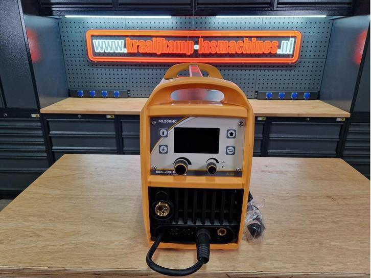 Soldatech mig 200a LCD NIEUW 5J GARANTIE!, Doe-het-zelf en Verbouw, Gereedschap | Lasapparaten, Nieuw, Inverter, 150 tot 250 ampère