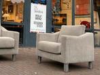 Als nieuw Leolux Antonia Fauteuil Alcantara, Ophalen of Verzenden, Zo goed als nieuw, 75 tot 100 cm, Stof