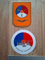 2 Stickers WZZ luchtmacht, Verzamelen, Stickers, Ophalen of Verzenden, Zo goed als nieuw, Bedrijf of Vereniging