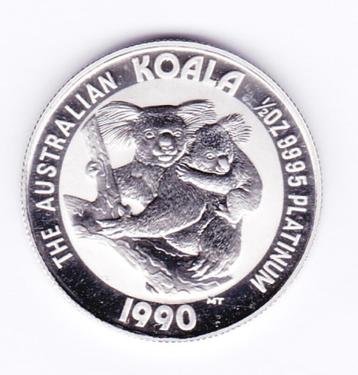 Australië 50 dollars 1990 Koala van 1/2 ounce PLATINA beschikbaar voor biedingen
