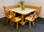 Massief houten Oostenrijkse eethoek duitse hoekset zithoek, Huis en Inrichting, Ophalen, Gebruikt, Nvt, Nvt
