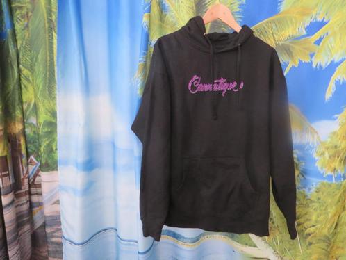 zwarte hoodie Cannatique mt XL = 52, Kleding | Heren, Truien en Vesten, Gedragen, Maat 52/54 (L), Zwart, Ophalen of Verzenden