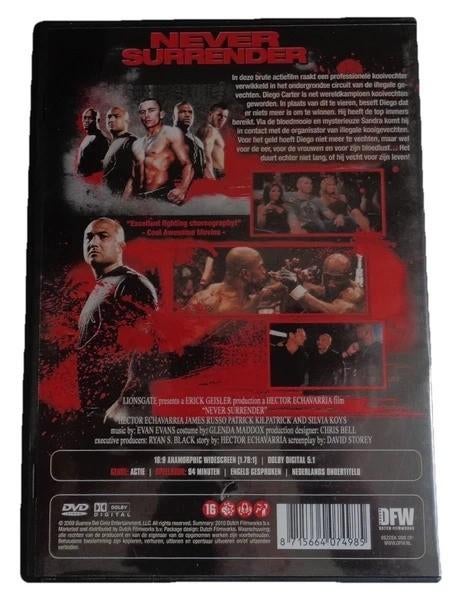 NEVER SURRENDER dvd NL ONDERTITELS UFC Actie MMA, Alle leeftijden, Verzenden, Zo goed als nieuw