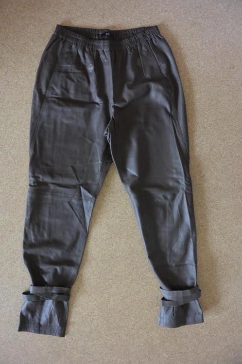 Designer Stills broek leer 40 donker bruin apart NIEUW, Kleding | Dames, Broeken en Pantalons, Nieuw, Maat 42/44 (L), Bruin, Lang