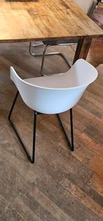 4 Witte Kuipstoeltjes Hugo - Perfect voor Eettafel!, Huis en Inrichting, Stoelen, Ophalen of Verzenden, Zo goed als nieuw, Wit