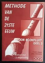 BLOKFLUIT dl 3 Methode van de 21ste eeuw met cd - Frank Glas, Gebruikt, Overige genres, Overige soorten, Ophalen of Verzenden