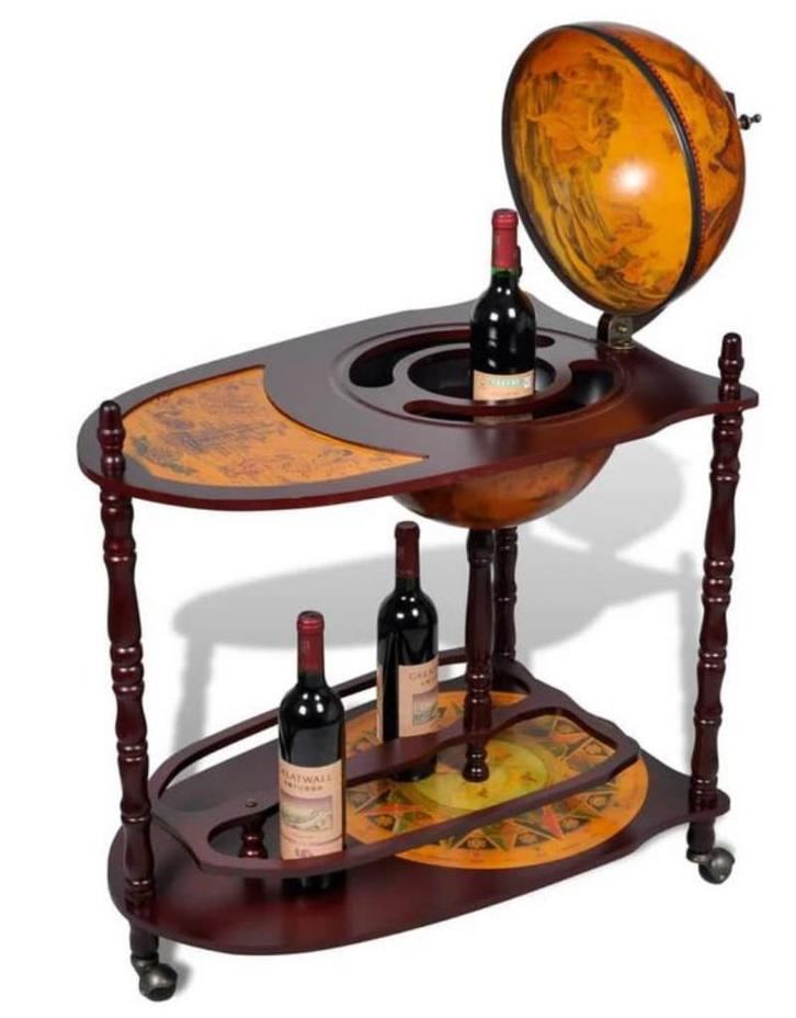 Wereldbol kar minibar mini bar globebar GRATIS VERZENDEN!, Huis en Inrichting, Woonaccessoires | Wereldbollen, Nieuw, Verzenden