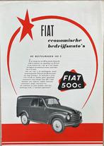 Fiat 500C -615N -1100i brochure 1954, Verzenden, Gelezen