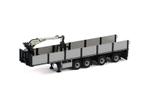 Premium Line; BRICK TRAILER BLACK - 4 AXLE WSI, Ophalen of Verzenden, Nieuw, Bus of Vrachtwagen, Wsi