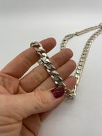 Z326 Prachtige zilveren cuban ketting 51 cm | 56 gram, Sieraden, Tassen en Uiterlijk, Kettingen, Ophalen of Verzenden, X, Zilver