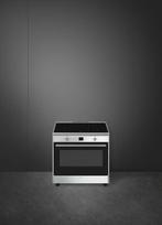 Luxe Fornuis Smeg 90cm rvs INDUCTIE 4 zones NIEUW, 60 cm of meer, Nieuw, Energieklasse A of zuiniger, Inductie