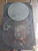 ronde glasplaat 4 stuks, Doe-het-zelf en Verbouw, Glas en Ramen, Ophalen, Gebruikt, Minder dan 80 cm, Minder dan 80 cm