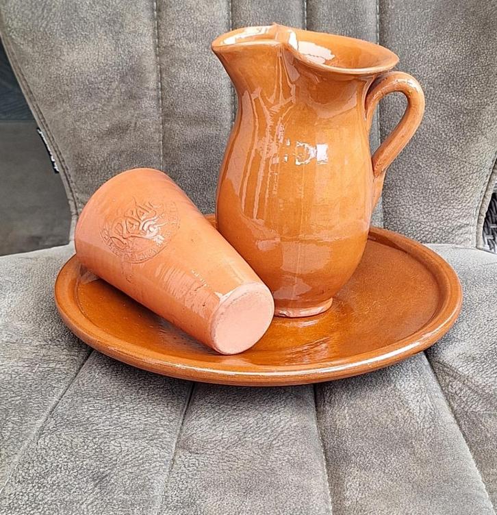 Drink set Rapalje beker, Huis en Inrichting, Keuken | Servies, Zo goed als nieuw, Kop(pen) en/of Schotel(s), Overige stijlen, Aardewerk