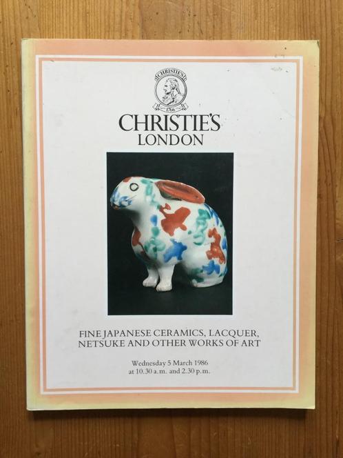 7x Christie's London Fine Japanese Art Ceramics Netsuke, Boeken, Kunst en Cultuur | Beeldend, Gelezen, Ophalen of Verzenden