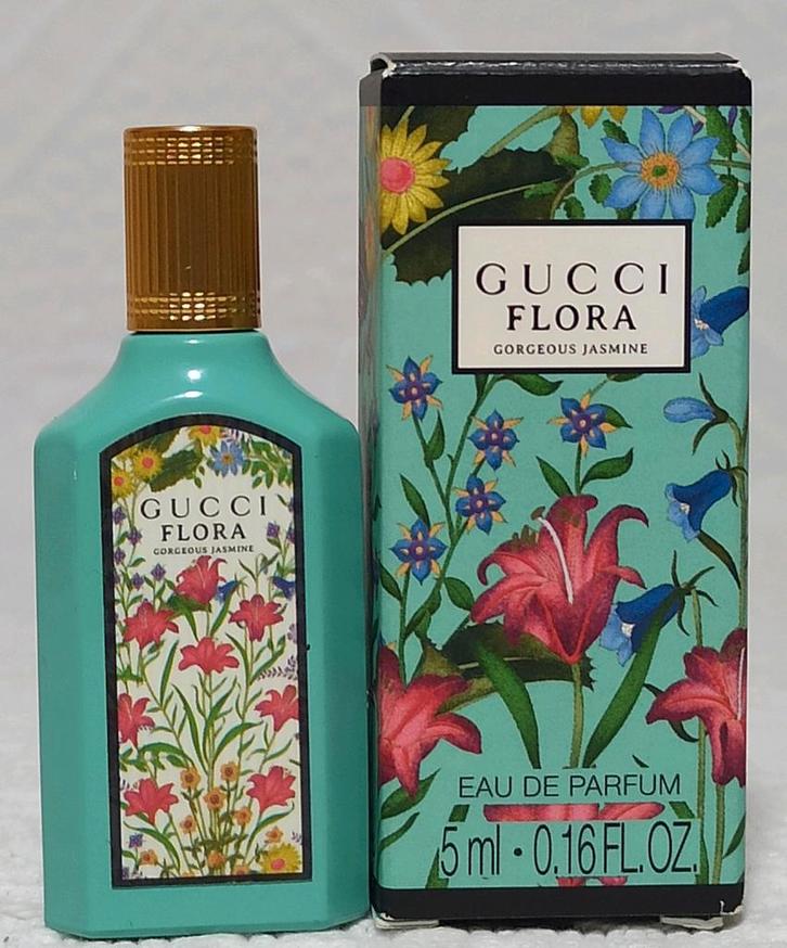 Gucci Flora Gorgeous Jasmine Eau de Parfum Miniatuur, Verzamelen, Parfumverzamelingen, Nieuw, Miniatuur, Verzenden
