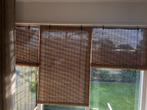 6x Bamboe rolgordijnen, Huis en Inrichting, Stoffering | Gordijnen en Lamellen, Ophalen, Bruin, Bamboe, 50 tot 100 cm