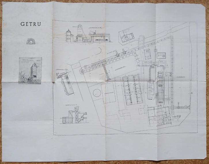 Utrecht gasfabriek oude info folder plattegrond, Antiek en Kunst, Curiosa en Brocante, Verzenden