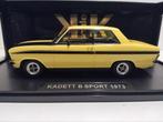 Opel Kadett B type Sport geel/zwart 1973 KK 1:18 KRD, Hobby en Vrije tijd, Modelauto's | 1:18, Ophalen of Verzenden, Zo goed als nieuw