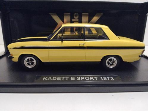 Opel Kadett B type Sport geel/zwart 1973 KK 1:18 KRD, Hobby en Vrije tijd, Modelauto's | 1:18, Zo goed als nieuw, Auto, Overige merken