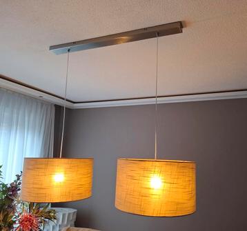 Taupe Linnen Hanglamp - Tijdloos Design beschikbaar voor biedingen