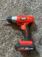 Ferm Boor- en Schroefmachine 20V, Doe-het-zelf en Verbouw, Gereedschap | Boormachines, Gebruikt, Variabele snelheid, Ophalen of Verzenden